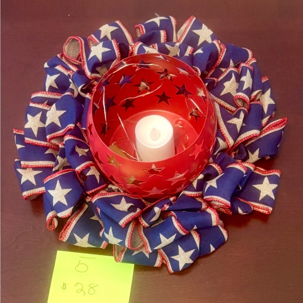 Patriotic Star Candle Holder